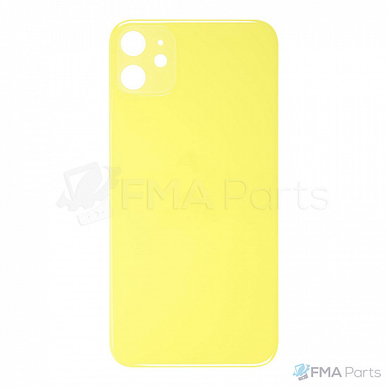 Back Glass Cover - Yellow (Big Hole / No Logo) for iPhone 11