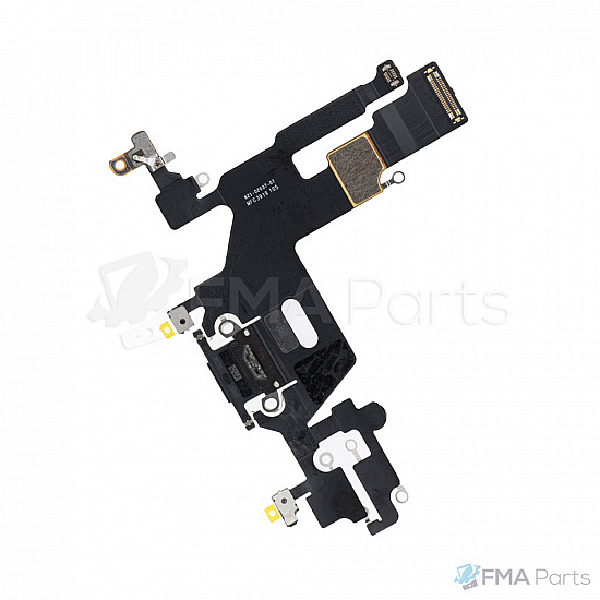 Charging Port with Microphone Flex Cable - Black for iPhone 11