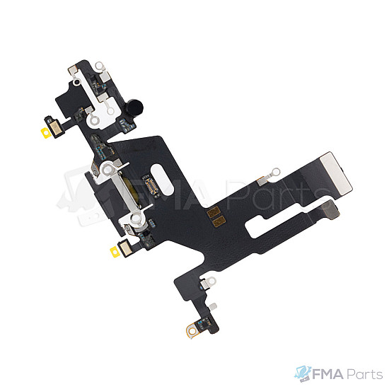 Charging Port with Microphone Flex Cable - Black for iPhone 11 OEM