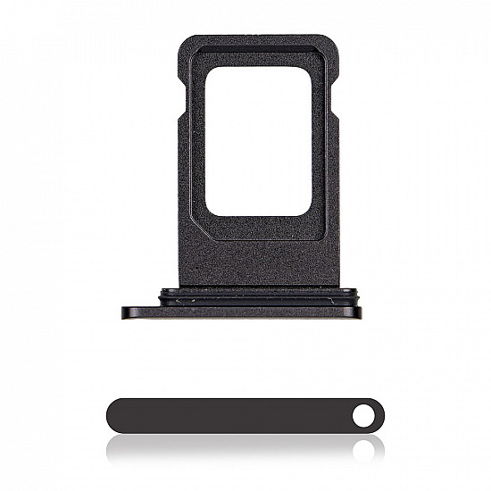 Sim Card Tray with Rubber Seal - Black for iPhone 11 OEM