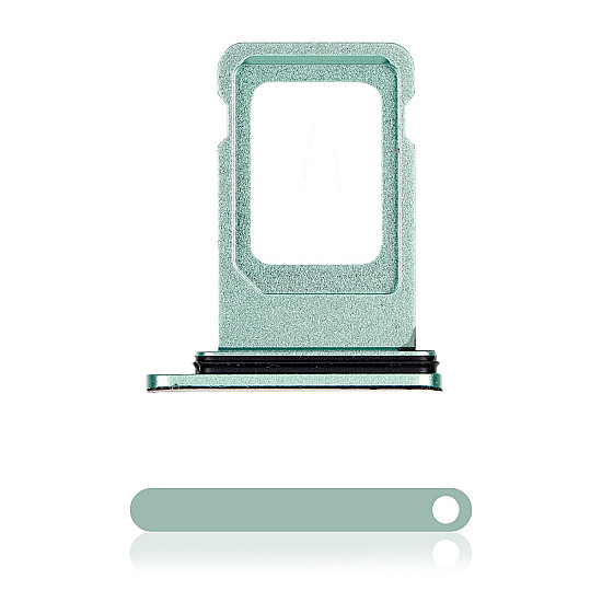 Sim Card Tray with Rubber Seal - Green for iPhone 11 OEM
