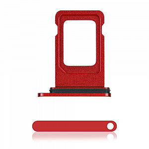 Sim Card Tray with Rubber Seal - Red for iPhone 11 OEM
