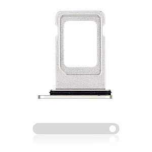 Sim Card Tray with Rubber Seal - White OEM for iPhone 11