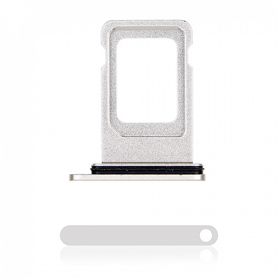Sim Card Tray with Rubber Seal - White for iPhone 11 OEM