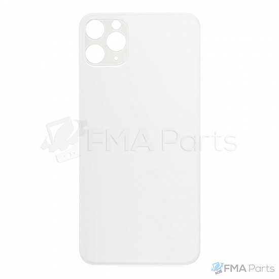 Back Glass Cover - Silver (Big Hole / No Logo) for iPhone 11 Pro