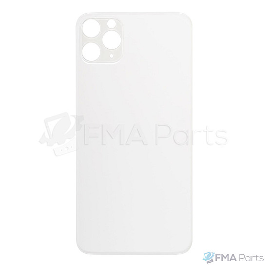 Back Glass Cover - Silver (Big Hole / No Logo) for iPhone 11 Pro