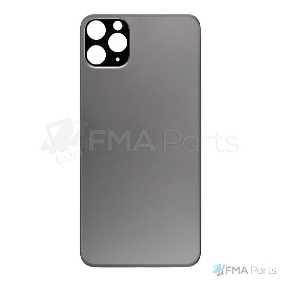 Back Glass Cover - Space Grey (Big Hole / No Logo) for iPhone 11 Pro