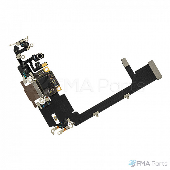Charging Port Flex Cable with IC for iPhone 11 Pro (OEM) - Gold