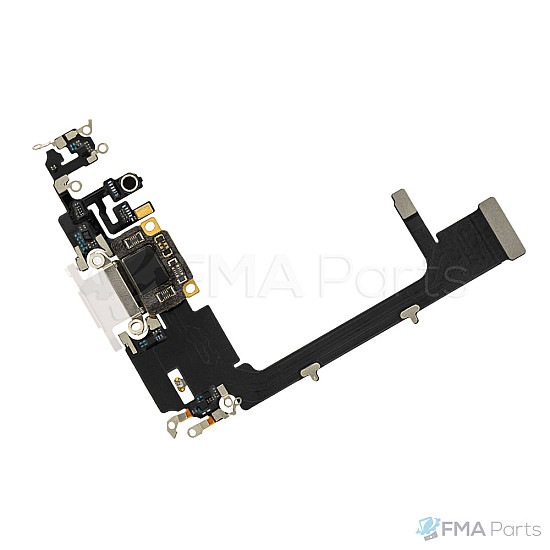 Charging Port Flex Cable with IC for iPhone 11 Pro - Silver OEM