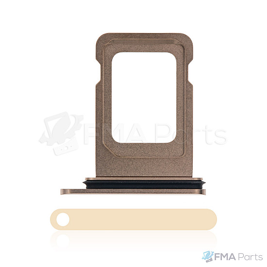 Sim Card Tray with Rubber Seal - Gold OEM for iPhone 11 Pro / 11 Pro Max