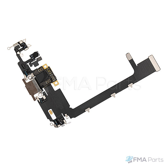 Charging Port Flex Cable with IC for iPhone 11 Pro Max - Gold (OEM)