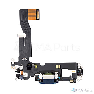 Charging Port Flex Cable for iPhone 12 / 12 Pro (AM) - Blue / Pacific Blue