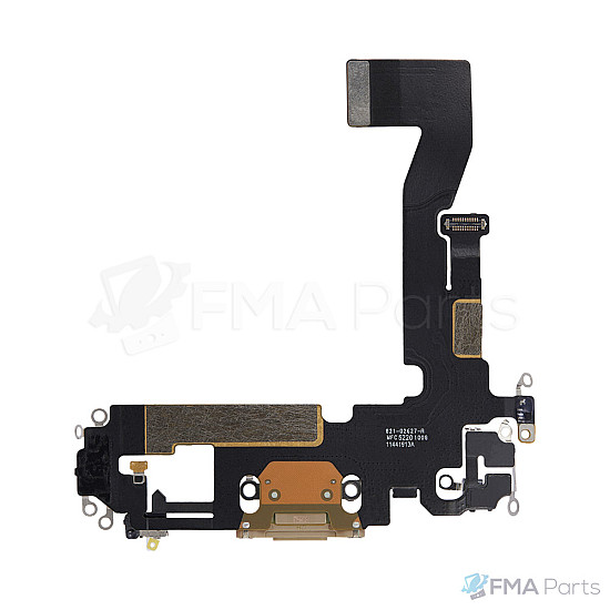 Charging Port Flex Cable for iPhone 12 / 12 Pro (AM) - Gold