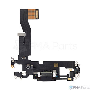 Charging Port Flex Cable for iPhone 12 / 12 Pro (OEM) - Black / Graphite