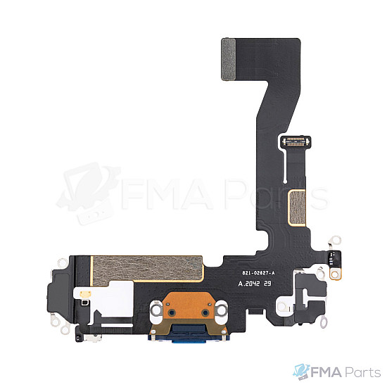 Charging Port Flex Cable for iPhone 12 / 12 Pro - Blue OEM