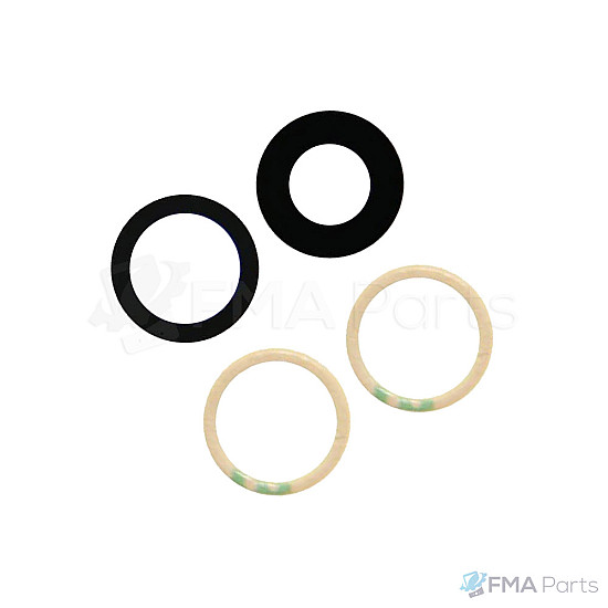 Rear / Back Facing Camera Sapphire Lens (Glass Only 2 Pieces) for iPhone 12 / 12 mini OEM