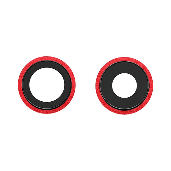 Rear Camera Lens with Bezel - Red OEM for iPhone 12 / 12 mini