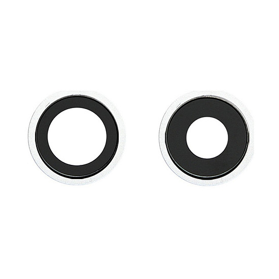 Rear Camera Lens with Bezel - White OEM for iPhone 12 / 12 mini