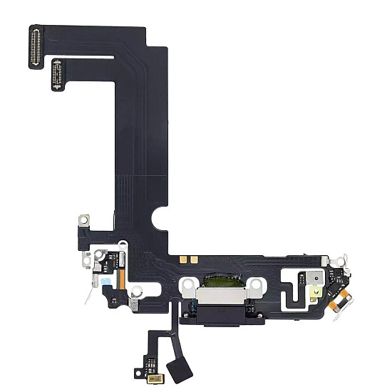 Charging Port with Microphone Flex Cable (OEM) - Black for iPhone 12 mini