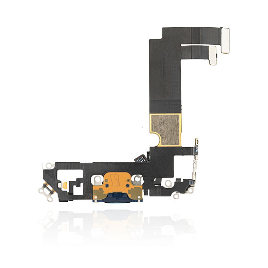 Charging Port with Microphone Flex Cable (OEM) - Blue for iPhone 12 mini