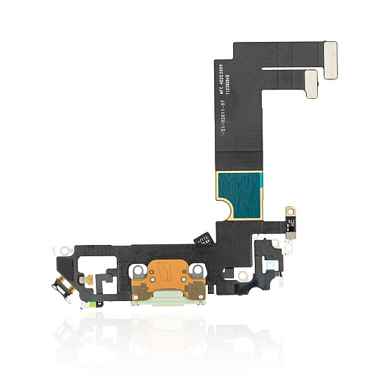 Charging Port with Microphone Flex Cable (OEM) - Green for iPhone 12 mini