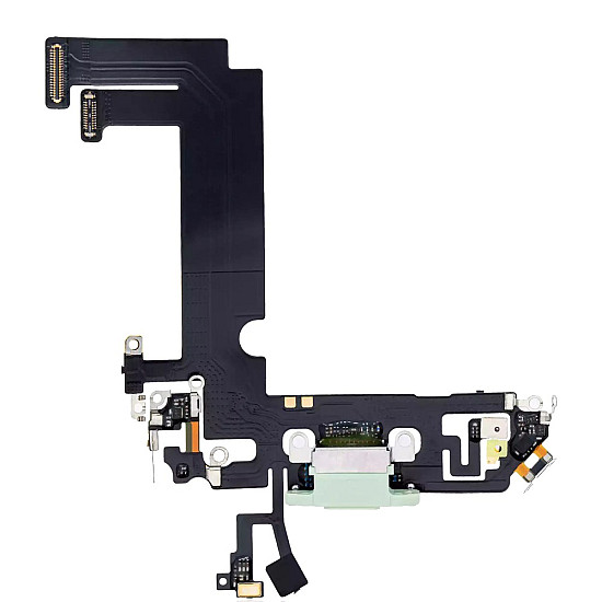 Charging Port with Microphone Flex Cable (OEM) - Green for iPhone 12 mini