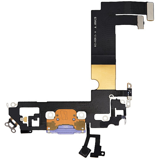 Charging Port with Microphone Flex Cable (OEM) - Purple for iPhone 12 mini