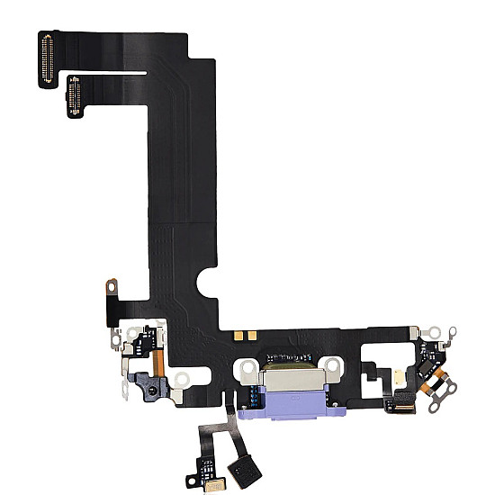 Charging Port with Microphone Flex Cable (OEM) - Purple for iPhone 12 mini