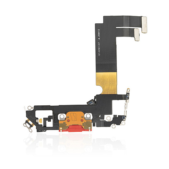 Charging Port with Microphone Flex Cable (OEM) - Red for iPhone 12 mini