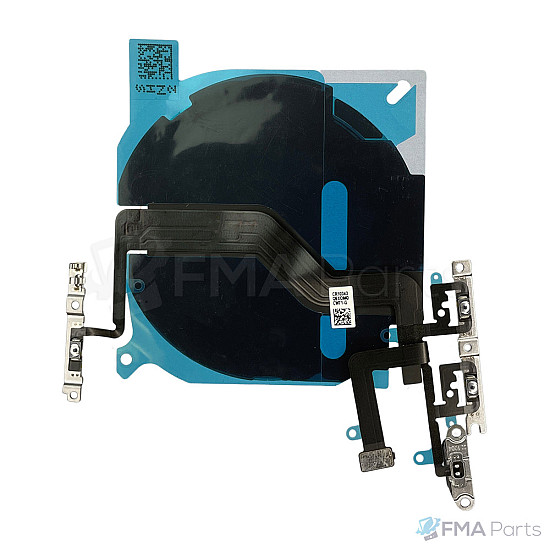 Volume Button / Silent Switch Flex Cable with Wireless Coil for iPhone 12 mini OEM