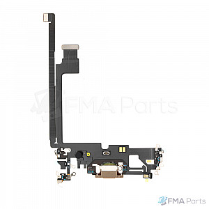Charging Port Flex Cable for iPhone 12 Pro Max (AM) - Gold