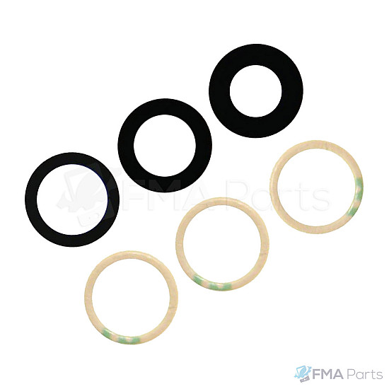 Rear / Back Facing Camera Sapphire Lens (Glass Only 3 Pieces) for iPhone 12 Pro Max OEM