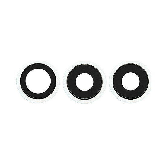 Rear Camera Lens with Bezel - Silver OEM for iPhone 12 Pro Max