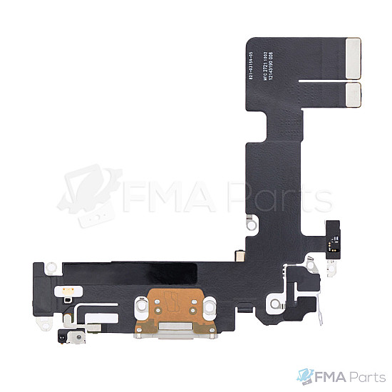 Charging Port Flex Cable for iPhone 13 (OEM) - White