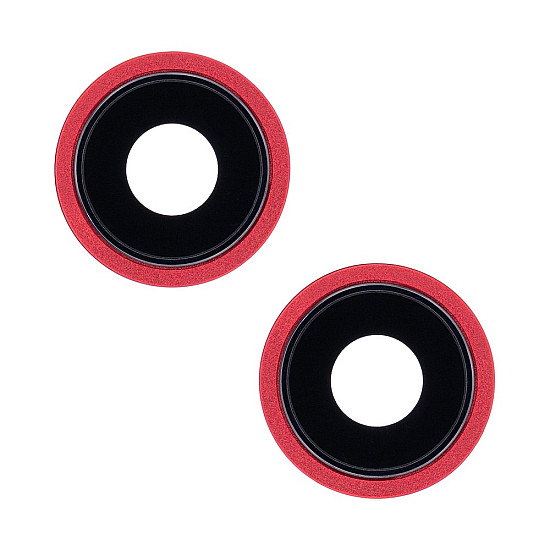 Rear Camera Lens with Bezel - Red OEM for iPhone 13 / 13 mini