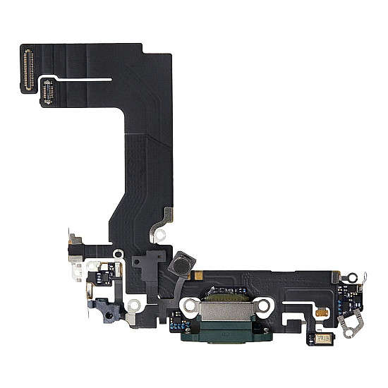 Charging Port with Microphone Flex Cable (OEM) - Green for iPhone 13 mini