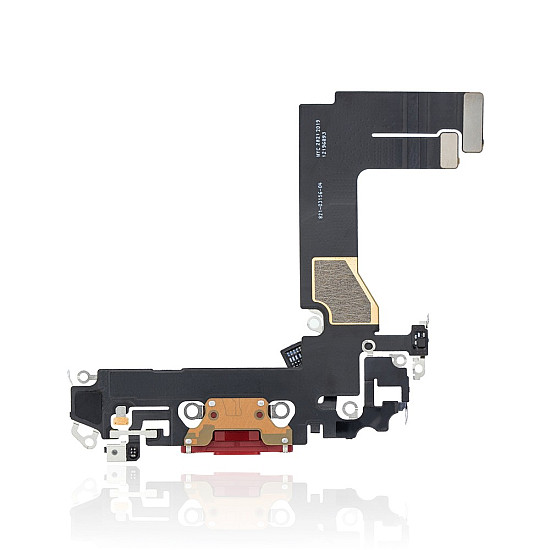 Charging Port with Microphone Flex Cable (OEM) - Red for iPhone 13 mini