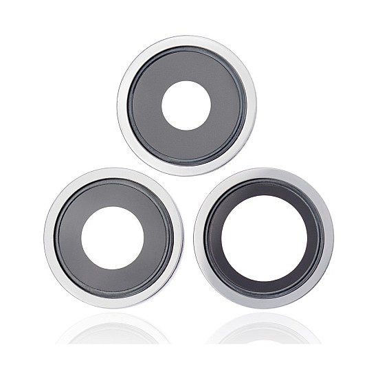 Rear Camera Lens with Bezel - Silver OEM for iPhone 13 Pro / 13 Pro Max