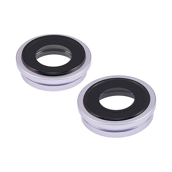 Rear Camera Lens with Bezel - Purple OEM for iPhone 14 / 14 Plus