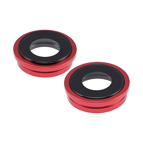 Rear Camera Lens with Bezel - Red OEM for iPhone 14 / 14 Plus