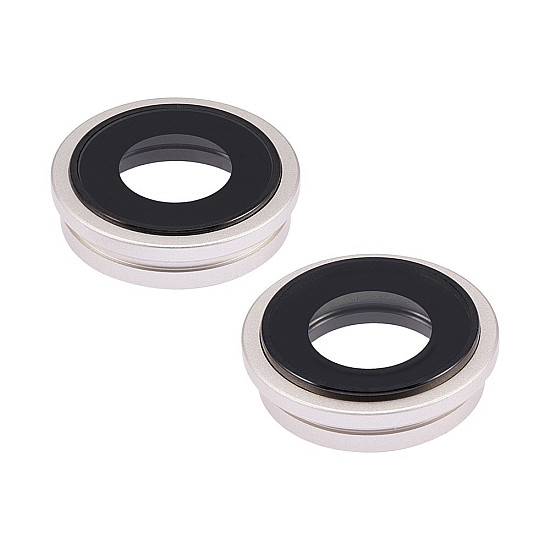 Rear Camera Lens with Bezel - Starlight OEM for iPhone 14 / 14 Plus