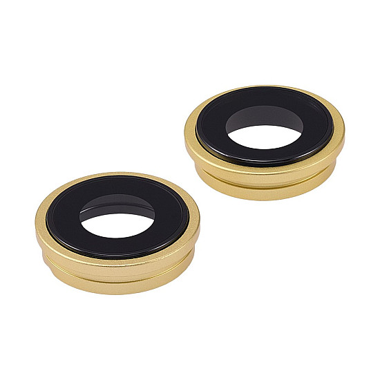 Rear Camera Lens with Bezel - Yellow OEM for iPhone 14 / 14 Plus