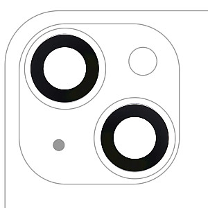 Rear Camera Sapphire Lens (Glass Only 2 Pieces) OEM for iPhone 14 / 14 Plus Rear Camera Sapphire Lens (Glass Only 2 Pieces) OEM for iPhone 14 / 14 Plus