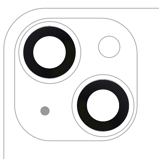 Rear Camera Sapphire Lens (Glass Only 2 Pieces) OEM for iPhone 14 / 14 Plus