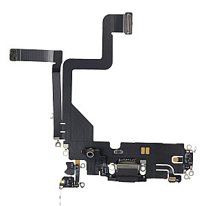 Charging Port Flex Cable - Black OEM for iPhone 14 Pro Charging Port Flex Cable - Black OEM for iPhone 14 Pro