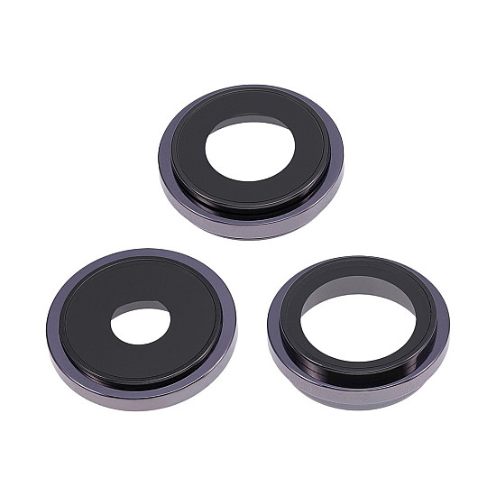 Rear Camera Lens with Bezel - Deep Purple OEM for iPhone 14 Pro / 14 Pro Max