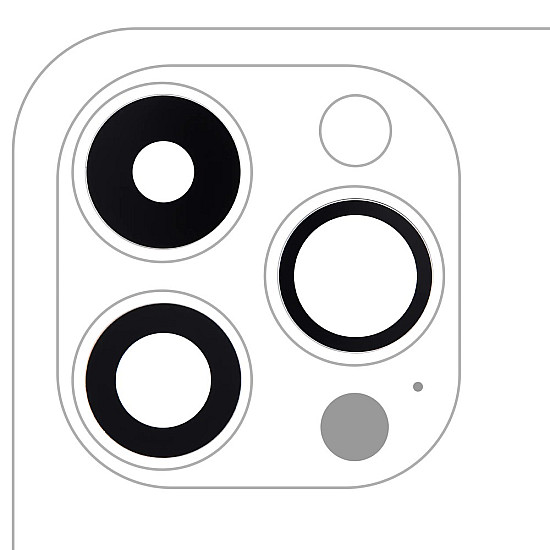 Rear Camera Sapphire Lens (Glass Only 3 Pieces) OEM for iPhone 14 Pro / 14 Pro Max