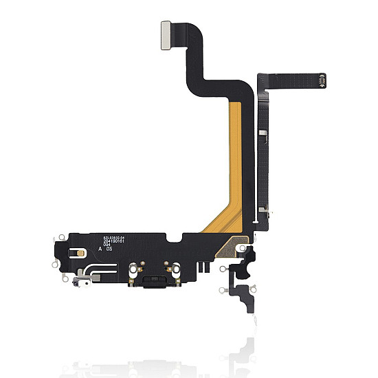 Charging Port with Microphone Flex Cable (OEM) - Space Black for iPhone 14 Pro Max