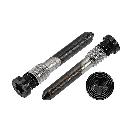 Bottom Pentalobe (*) Star Screws x 2 - Black OEM for iPhone 15 / 15 Plus / 15 Pro / 15 Pro Max