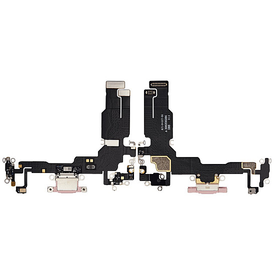 Charging Port with Microphone Flex Cable (OEM) - Pink for iPhone 15